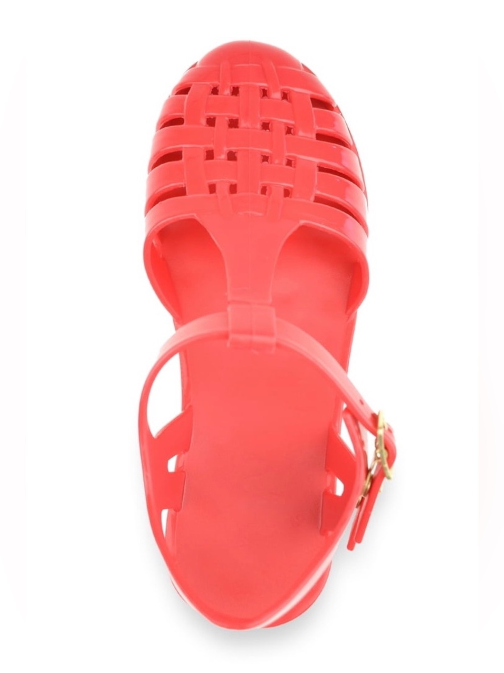 Wonder Nation Girls Red Jelly Fisherman Sandals Size 3 NWT